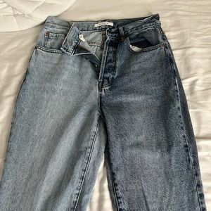 Pacsun Dad Jean Size 26 (Two toned blue-One side light, one side dark)
